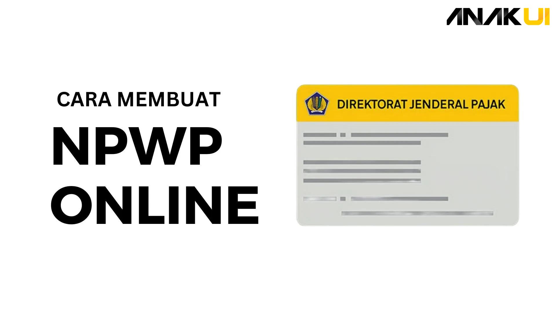 Cara Buat NPWP Online